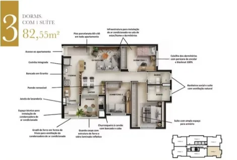 imagem 3 - Apartamentos - Padrão imagem 3 - Apartamentos - Padrão